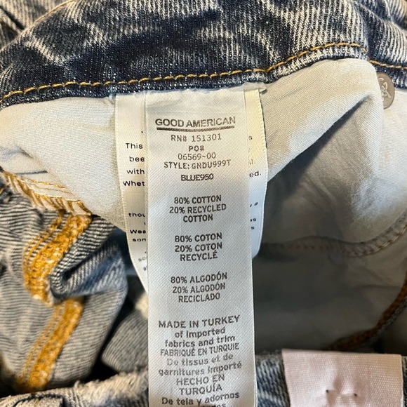 Good American Blue Distressed Jeans - Picture 10 of 11